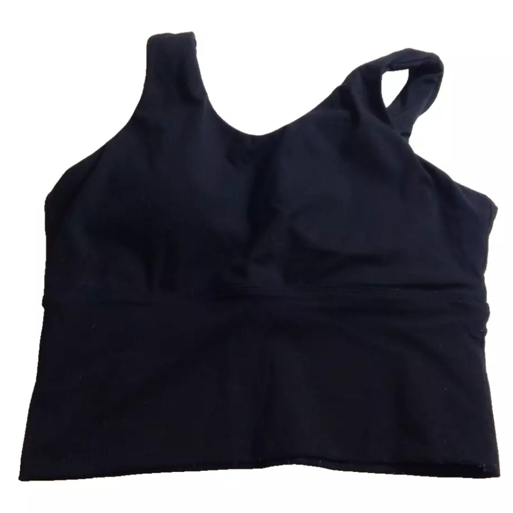 NVGTN V-Back Crop Top Black
